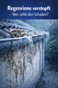 dachrinne verstopft schaden