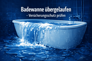 wasser übergelaufen