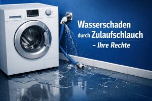 Zulaufschlauch geplatzt: Wasserschaden